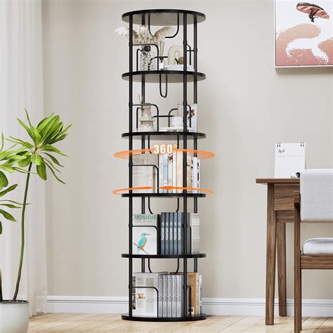 Rotating Bookshelf Black