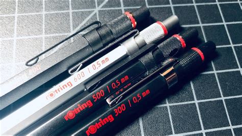 Rotring Pencil Comparison