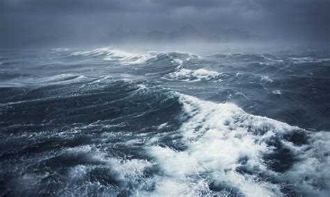 rough ocean waves storm