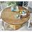 Coastal Beach White Oak Round Expandable Dining Table 54" Zin Home