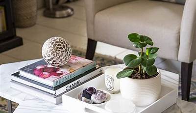 Round Coffee Table Decor With Books