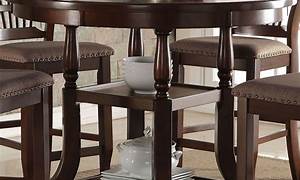 Adele Round Counter Height Dining Table From Steve Silver (Ae360Pt