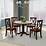 Round Dining Room Table Set, URHOMEPRO 5 Piece Wood Dining Set with 4