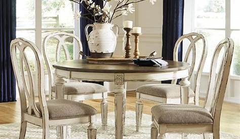 Oak & Glass Round Dining Table and Chair Set with 4 Fabric Seats