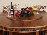 Distinct Rustic Round Dining Table with BuiltIn Lazy Susan at 1stdibs