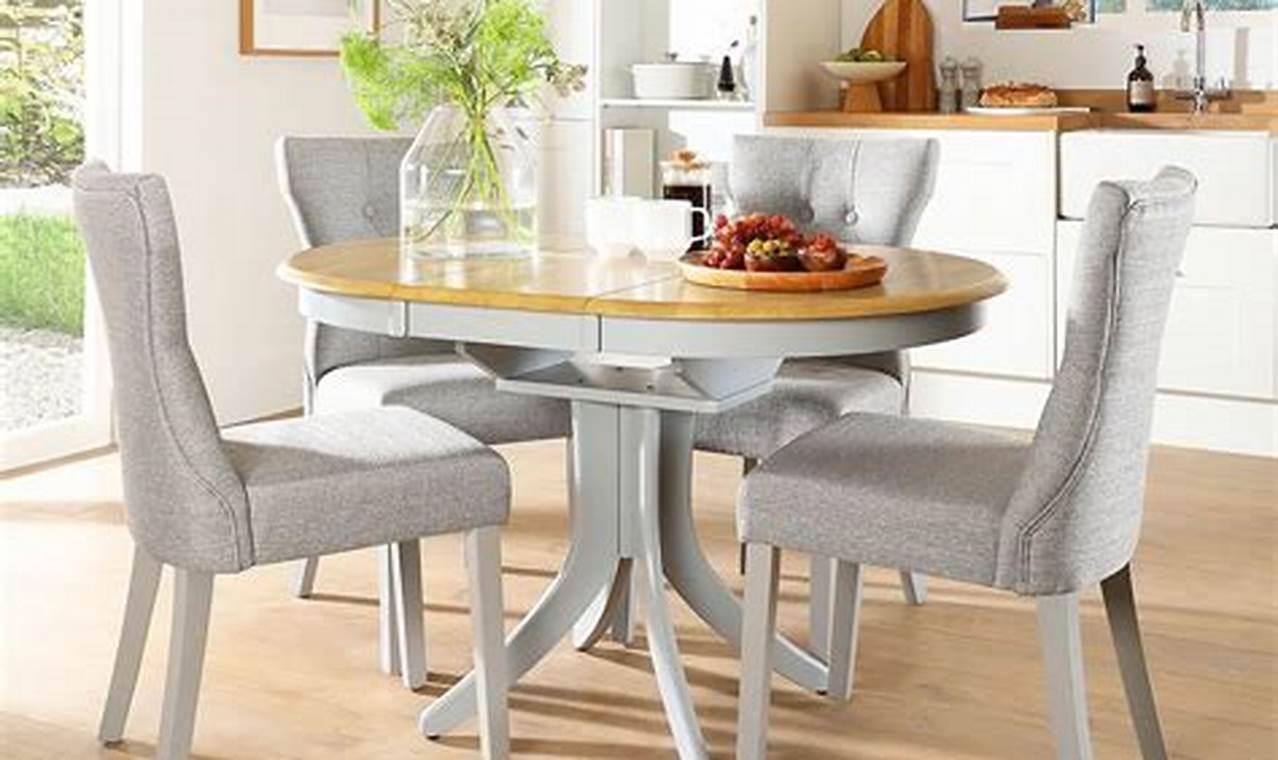 Round Extendable Kitchen Table and Chairs: A Guide for Choosing the Ideal Set