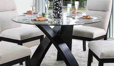 Round Glass Kitchen Table Sets Furnish Ideas