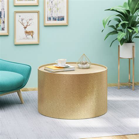 Home Decorators Collection Calluna 31 in. Gold Medium Round Metal