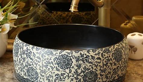 32cm Ceramic Round Bathroom Sink 60cm Wood Shelf Wall Hung Cloakroom