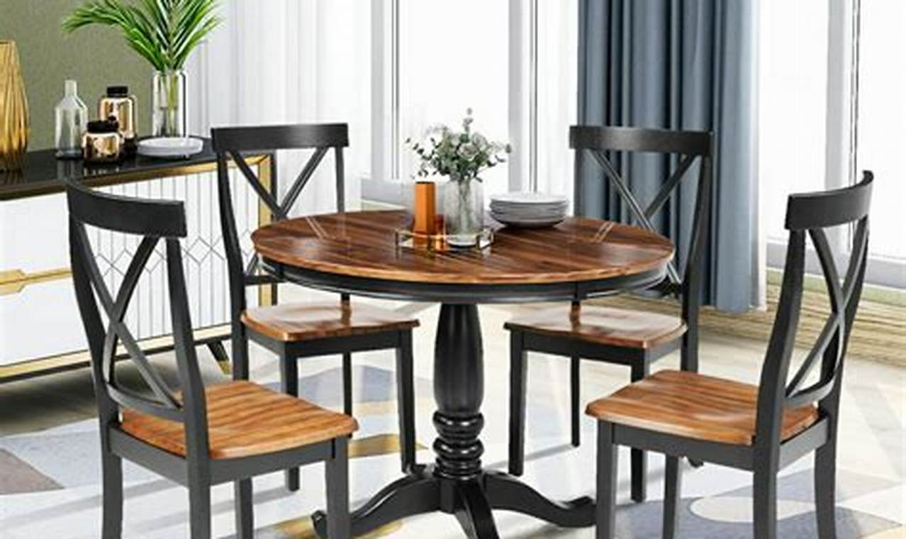 Round Kitchen Dining Table and Chairs: A Guide to Choosing the Perfect Set
