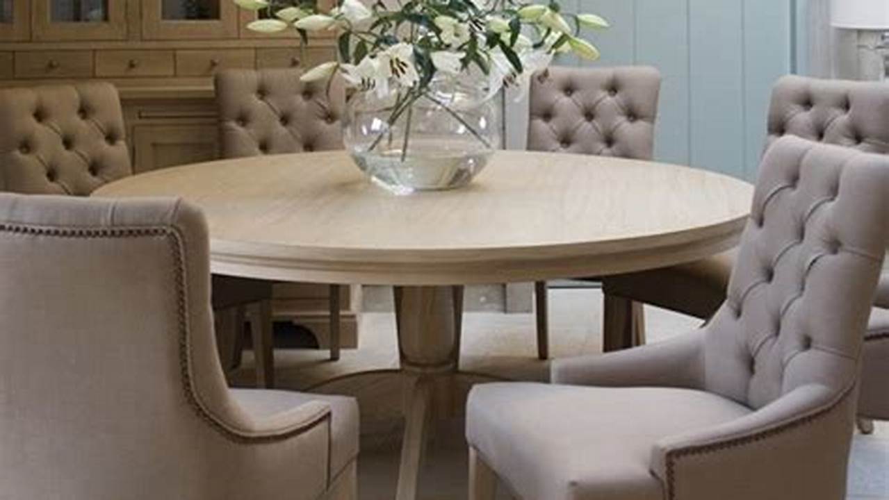 Round Kitchen Table that Seats 6: A Comprehensive Guide