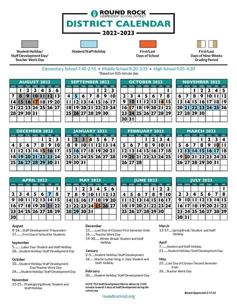 Round Rock Isd School Calendar 2024-25