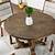 round rustic dining table