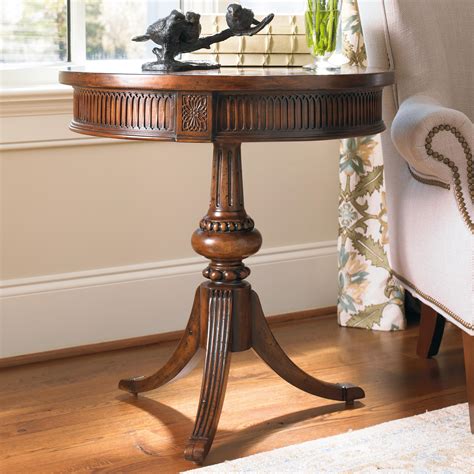 Open end table provides classic style and contemporary function. 22