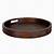 round wooden tray with handles