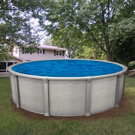 Round above ground pool