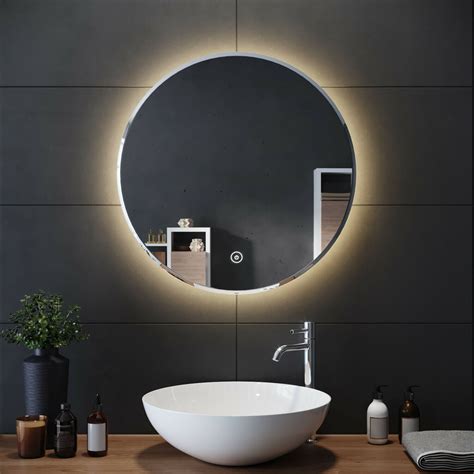 Round Bathroom Mirror With Light