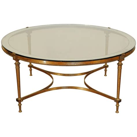 Round Brass Coffee Table