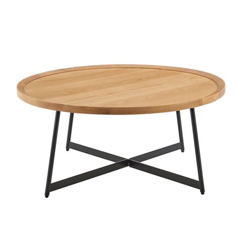 Round Coffee Table Oak