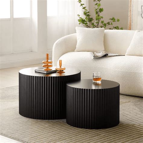 Round Coffee Table With End Tables