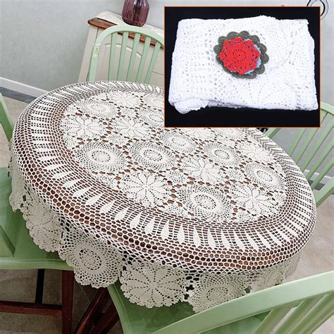 Round Crochet Tablecloth