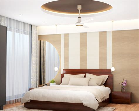 Round False Ceiling Design For Bedroom
