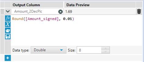 round function in alteryx