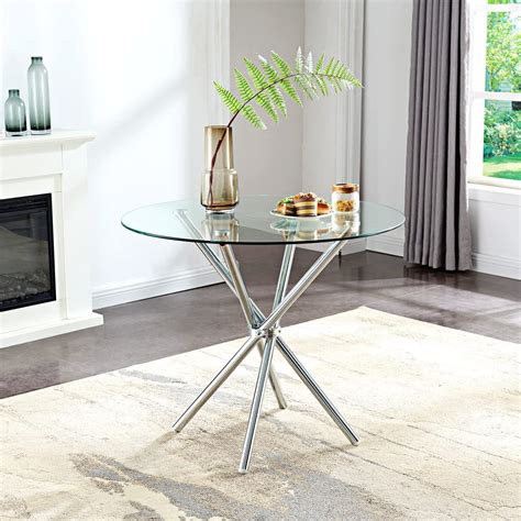 Round Glass Dining Table Base