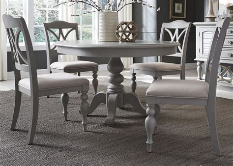 Round Grey Dining Room Set
