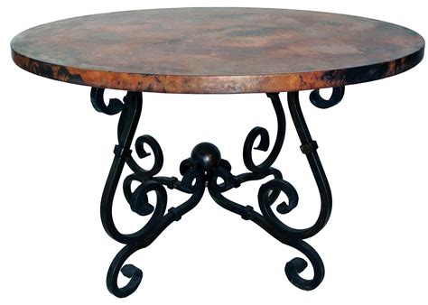 round iron coffee table