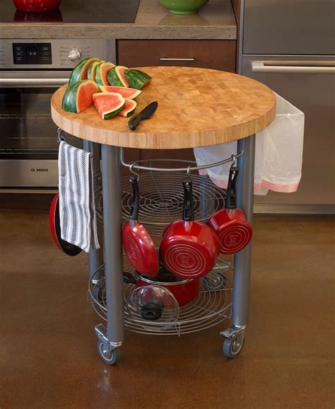 Round Kitchen Cart