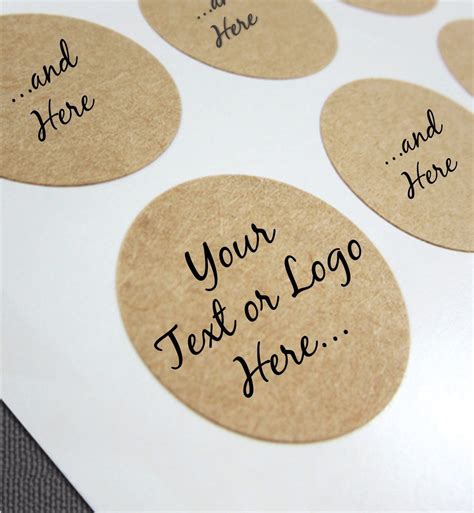 round label stickers personalized