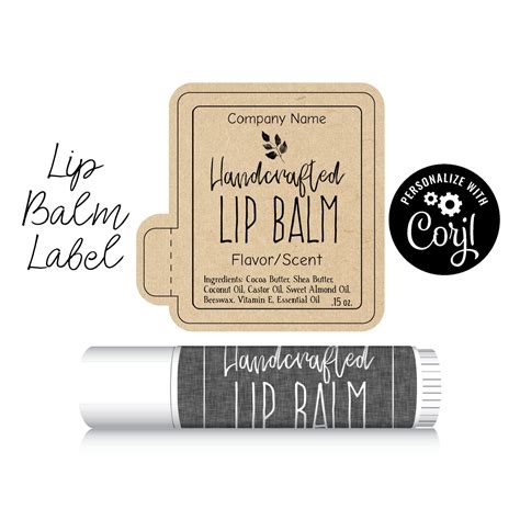 round lip balm label template free