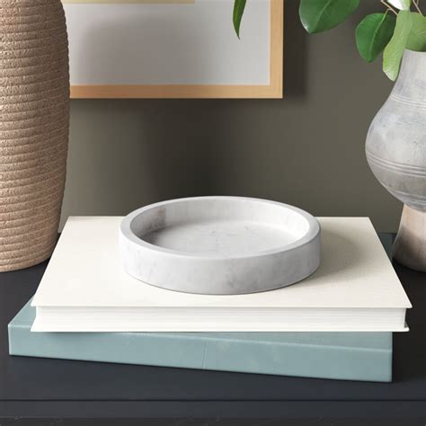 Round Marble Coffee Table Tray