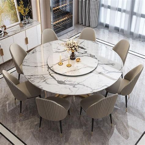 Round Marble Dining Table For 6