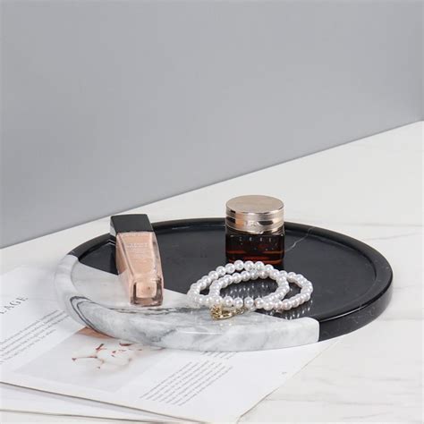 Round Marble Vanity Tray