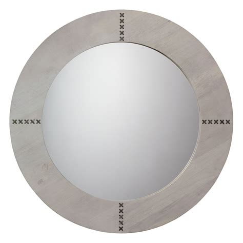 Round Mirror Gray Frame