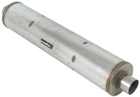 Round Mufflers With Baffles