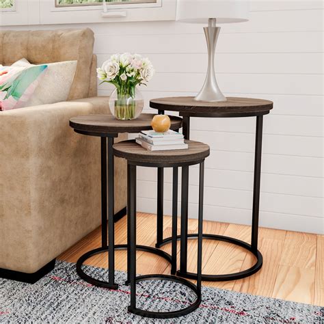 Round Nesting End Tables