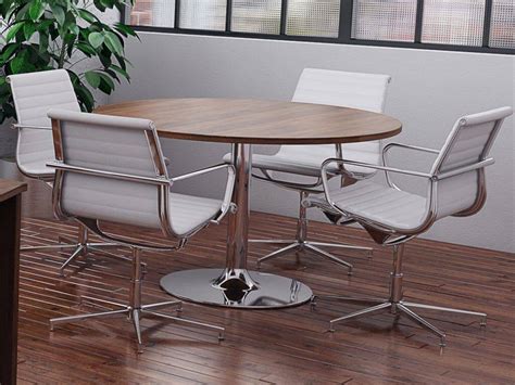 Round Office Table With Storage