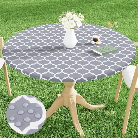 Round Outdoor Tablecloth Fitted