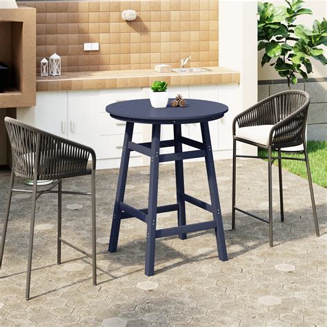 Round Patio Bar Table