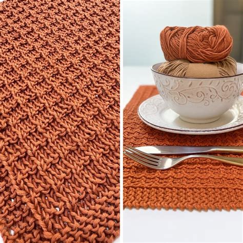 Round Placemat Knitting Pattern