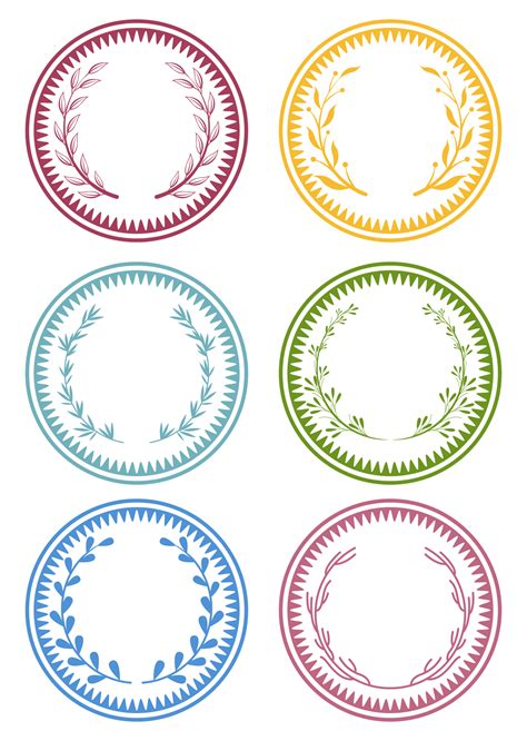 Round Printable Editable Labels