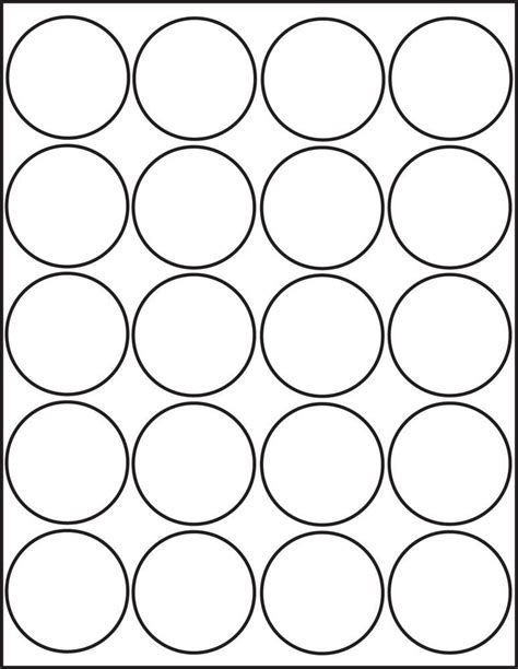 Round Printable Stickers 2 12 Inch