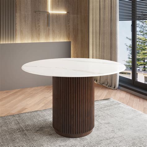 Round Quartz Table