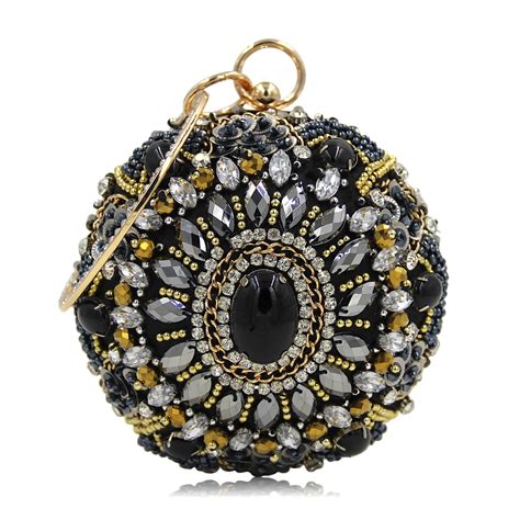 Round Rhinestone Bag