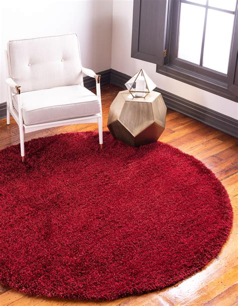 Round Rugs Red