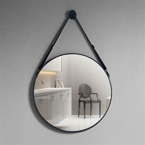 Round Strap Mirror