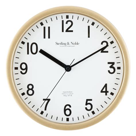 Round Wall Clock Gold